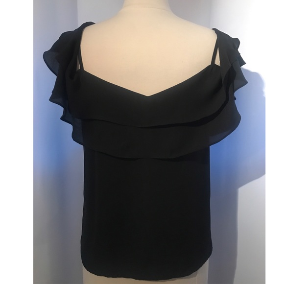 Off Shoulder Ruffle Top with Spaghetti Straps - Picture 6 of 8